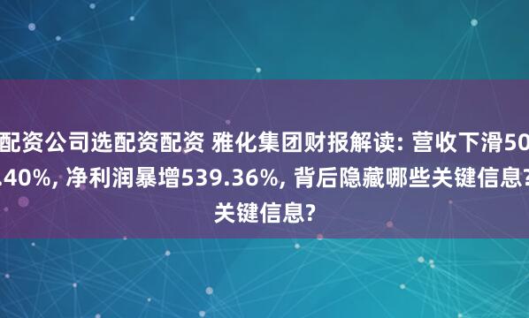 配资公司选配资配资 雅化集团财报解读: 营收下滑50.40%, 净利润暴增539.36%, 背后隐藏哪些关键信息?